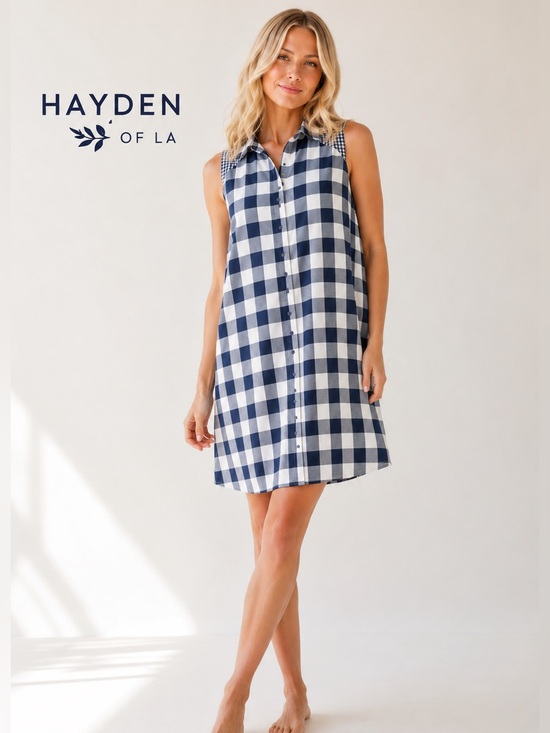 Hayden Dresses & Skirts - Hayden of LA,Fun & Brilliantly Designed Button Front Shirt Dress,Adorable!Size M